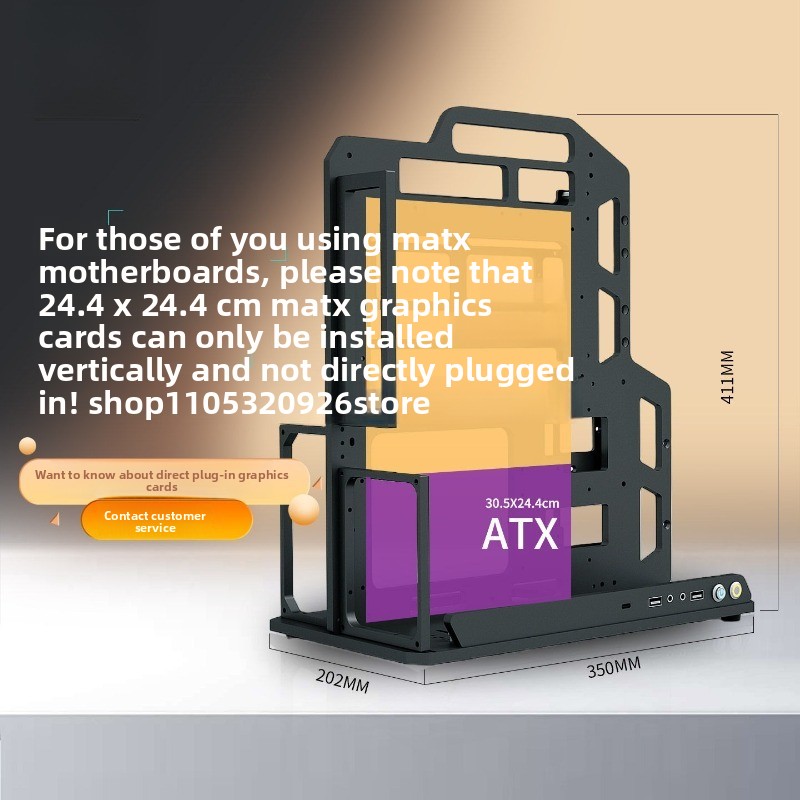 오픈형 프레임 케이스, 손잡이가 있는 알루미늄 ATX  - Aluminum Open Frame Test Bench Water Cooling 리뷰 및 가격