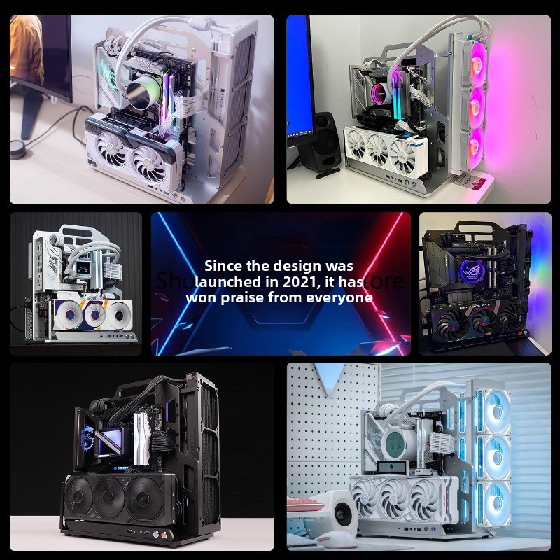 오픈형 프레임 케이스, 손잡이가 있는 알루미늄 ATX  - Aluminum Open Frame Test Bench Water Cooling 리뷰 및 가격