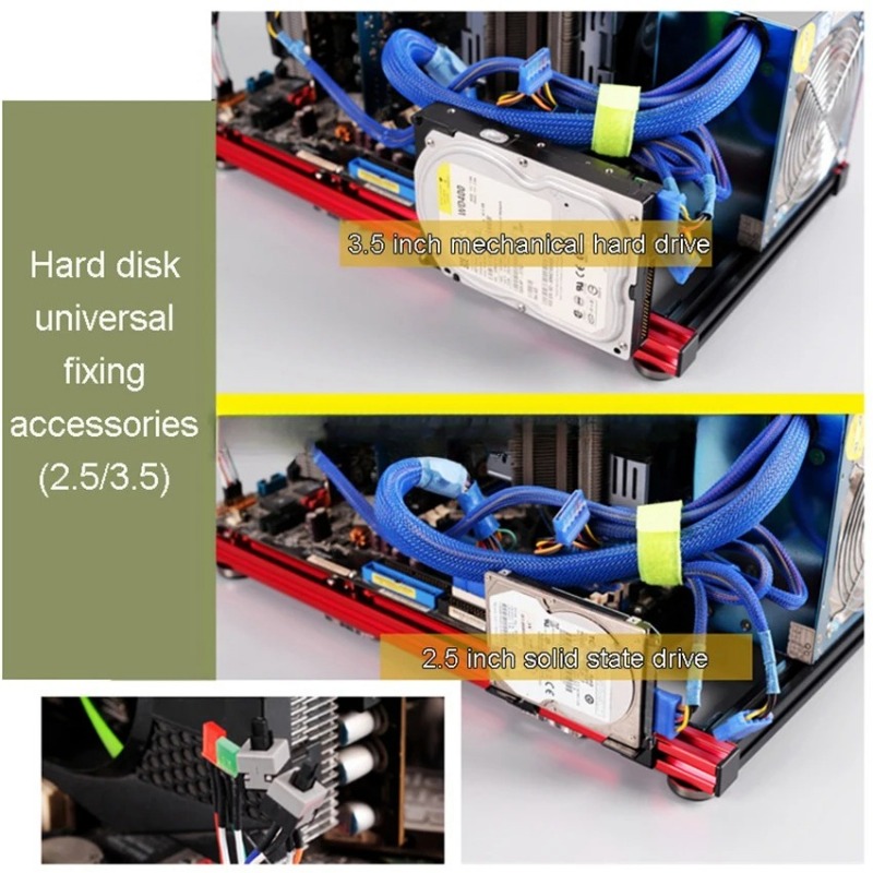ATX PC 테스트 벤치 알루미늄 합금 컴퓨터 케이스  - Aluminum Open Frame Test Bench Water Cooling 리뷰 및 가격