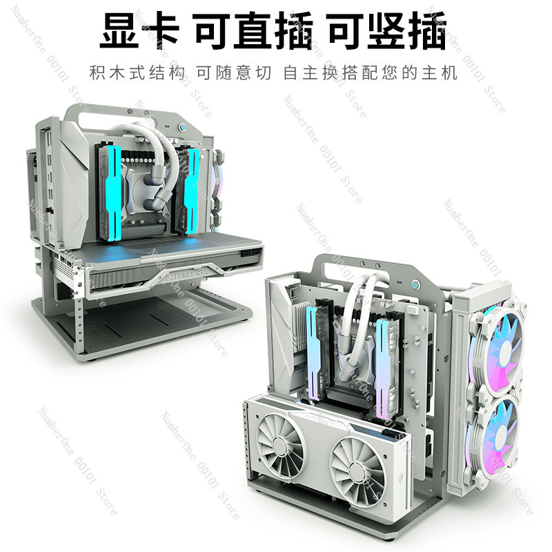 MATX 마더보드 알루미늄 합금 랙 섀시 핸들 휴대용  - Aluminum Open Frame Test Bench Water Cooling 리뷰 및 가격