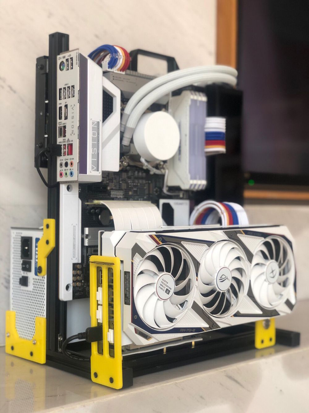 ATX EATX PC 테스트 벤치 손잡이 컴퓨터 수냉  - Aluminum Open Frame Test Bench Water Cooling 리뷰 및 가격