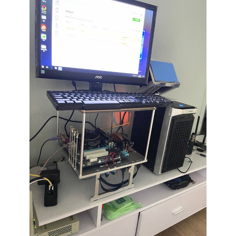 오픈 프레임 알루미늄 컴퓨터 케이스, MATX 마더보드 - Aluminum Open Frame Test Bench Water Cooling 리뷰 및 가격